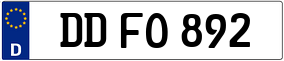Trailer License Plate